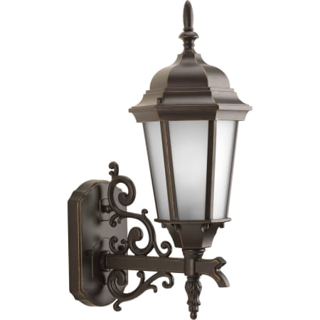 Progress Lighting Welbourne 1 Light 17" Tall Outdoor Wall Sconce with Etched Glass Panels Antique Bronze