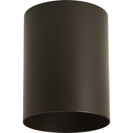 Progress Lighting Cylinder 1 Light Flush Mount Outdoor Ceiling Fixture - 5" Wide Bronze