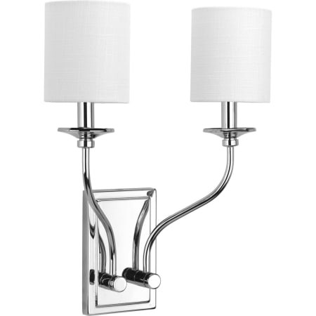 Progress Lighting Bonita 2 Light 17" Tall Wall Sconce Polished Chrome