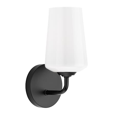 Progress Lighting Celino 11" Tall Wall Sconce with White Glass Black
