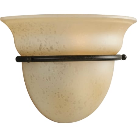 Progress Lighting Torino 1 Light Wall Sconce with Etched Glass Shade - 7" Tall Forged Bronze