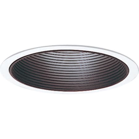 Progress Lighting 6" Step Baffle Trim for Par30, BR30, and A19 Bulbs Black