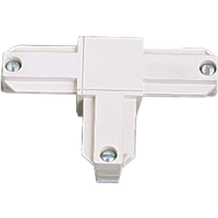 Progress Lighting Left T-Connector for Alpha Trak Systems White