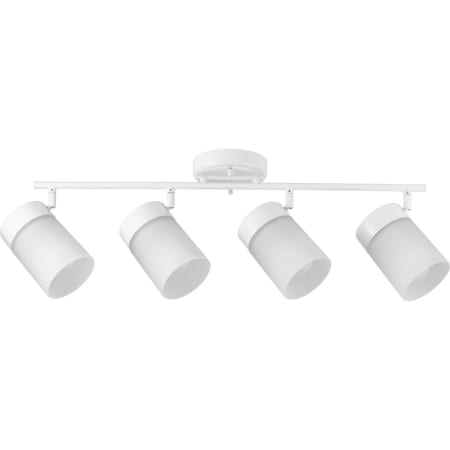 Progress Lighting Ridgecrest 4 Light Fixed Rail Ceiling Fixture Satin White