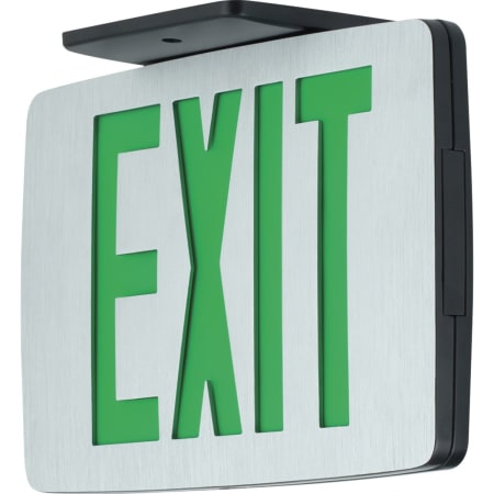 Progress Lighting Single Sided Green LED Exit Sign Die-Cast Aluminum