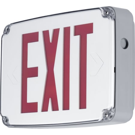 Progress Lighting Double Sided Red LED Exit Sign for End or Ceiling Mounting White