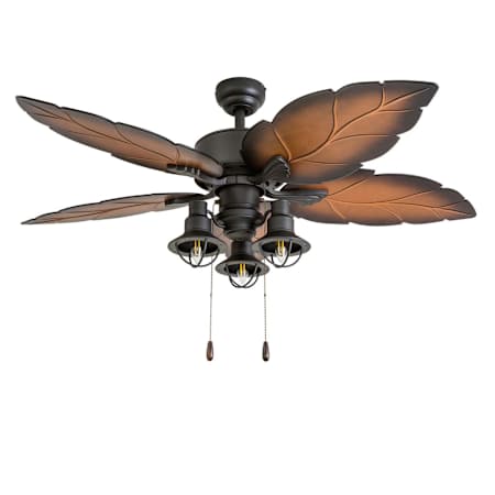 Prominence Home Ocean Crest 52" 5 Blade Indoor / Outdoor Ceiling Fan with Remote Control Bronze
