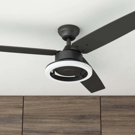Prominence Home Orbis 52" 3 Blade Indoor LED Ceiling Fan with Remote Control Matte Black