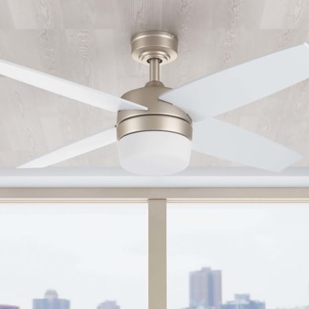 Prominence Home Atlas 44" 4 Blade Indoor LED Ceiling Fan with Remote Control Champagne
