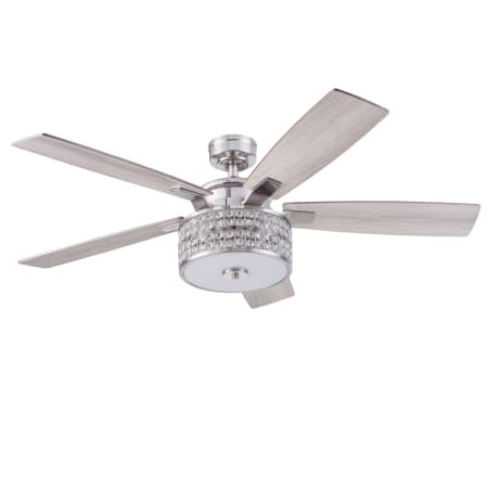 Prominence Home Lanissa 52" 5 Blade Indoor LED Ceiling Fan with Remote Control Brushed Nickel