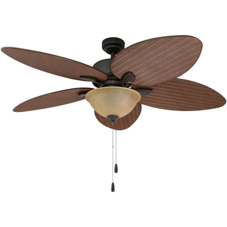 Prominence Home Palm 52" 5 Blade LED Indoor Ceiling Fan with Light Kit Included Bronze