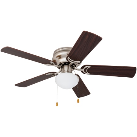 Prominence Home Alvina 42" 5 Blade LED Hugger Indoor Ceiling Fan with Light Kit Included Brushed Nickel
