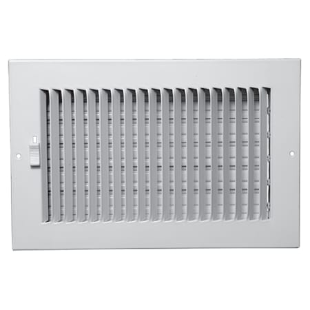 ProSelect 12 x 6 in. Residential Ceiling & Sidewall Register in White 1-way Steel White