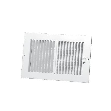 PROSELECT 12 x 4 in. Residential Ceiling & Sidewall Register in White 2-way Steel White