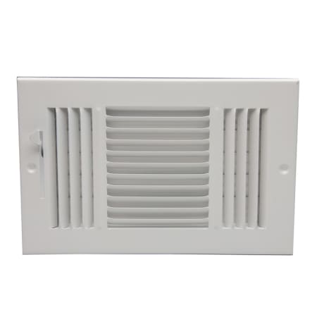 ProSelect 8" x 12" Wall / Ceiling Register with Mounting Holes White