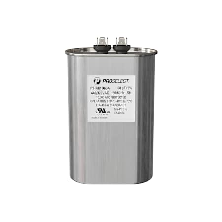 PROSELECT 4-15/16" 370/440V Aluminum Oval AC Run Capacitor N/A