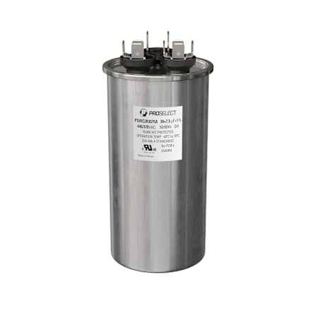 PROSELECT 3-5/8" 370/440V Aluminum Round AC Run Capacitor N/A