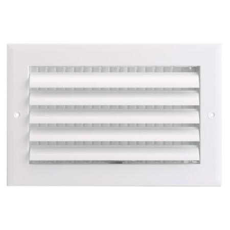 PROSELECT 10" x 6" Aluminum Residential Ceiling and Sidewall Register - 1 Way White