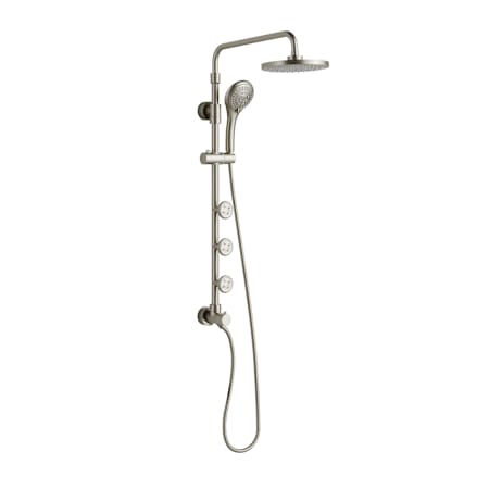 Pulse Lanikai Retrofit Shower with Shower Head, Hand Shower, Bodysprays, and Hose Brushed Nickel