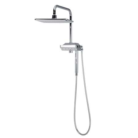 Pulse AquaPower Retrofit Shower with Hand Shower, Shower Head, and Hose Chrome
