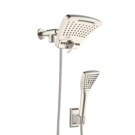 Pulse Power Shot 1.8 GPM Multifunction Shower Head with Handshower Brushed Nickel