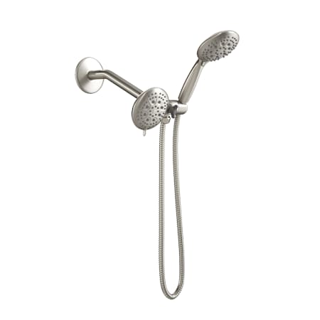 Pulse Retro Line Shower System with Shower Head, Handshower, Shower Arm, and Hose Brushed Nickel