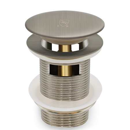 Pulse Pop-Up Drain with Toe-Tap Feature Brushed Nickel
