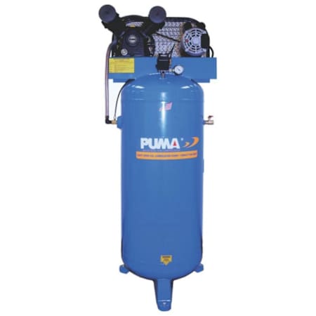 PumaAir 3 HP 60 Gal 135 Max PSI Single-Stage Stationary Electric (208, 230 Volt) Reciprocating Air Compressor N/A