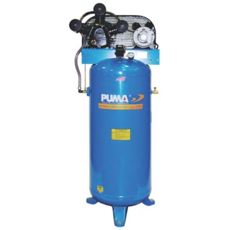 PumaAir 5 HP 60 Gal 135 Max PSI Single-Stage Stationary Electric (208, 230 Volt) Reciprocating Air Compressor N/A