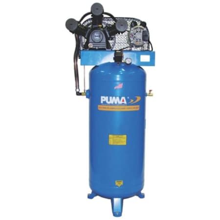 PumaAir 6.5 HP 60 Gal 135 Max PSI Single-Stage Stationary Electric (208, 230 Volt) Reciprocating Air Compressor N/A