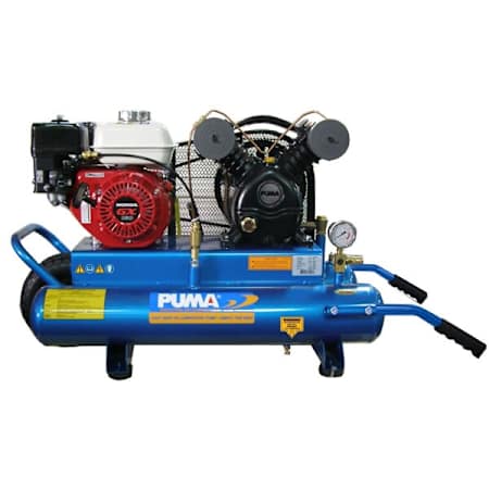 PumaAir 5.5 HP 8 Gal 135 Max PSI Single-Stage Portable Gas Reciprocating Air Compressor N/A
