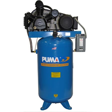 PumaAir 7.5 HP 80 Gal 175 Max PSI Two-Stage Stationary Electric (208, 230 Volt) Reciprocating Air Compressor N/A