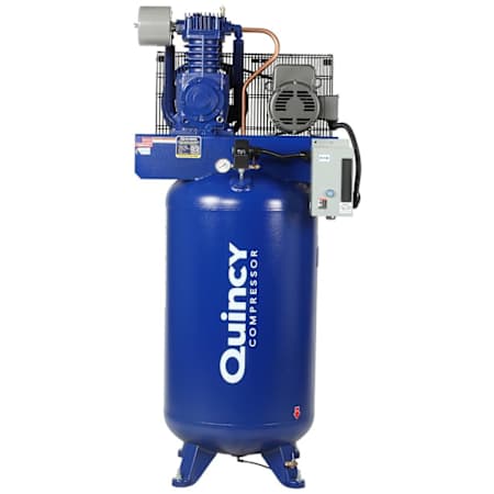 Quincy Compressor 5 HP 80 Gal 175 Max PSI QT Pro Two-Stage Stationary Electric (230 Volt 1 Phase) Reciprocating Air Compressor with Vertical Tank N/A