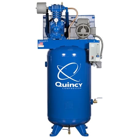 Quincy Compressor 5 HP 80 Gal 175 Max PSI QP Pro Two-Stage Stationary Electric (230 Volt 1 Phase) Reciprocating Air Compressor with Vertical Tank N/A