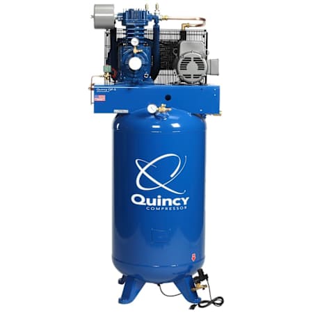 Quincy Compressor 5 HP 80 Gal 175 Max PSI QP MAX Two-Stage Stationary Electric (208 Volt 3 Phase) Reciprocating Air Compressor with Vertical Tank N/A