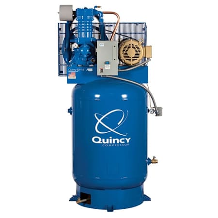 Quincy Compressor 10 HP 120 Gal 175 Max PSI QP Pro Two-Stage Stationary Electric (208 Volt 3 Phase) Reciprocating Air Compressor with Vertical Tank N/A