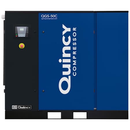Quincy Compressor 50 HP 125 Max PSI Stationary Electric (230, 460 Volt 3 Phase) Rotary Air Compressor with Dryer N/A