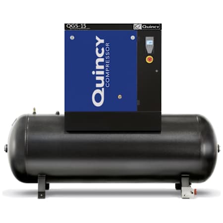 Quincy Compressor 15 HP 120 Gal 125 Max PSI Stationary Electric (208, 230, 460 Volt 3 Phase) Rotary Air Compressor N/A