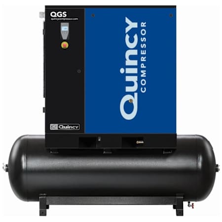 Quincy Compressor 20 HP 132 Gal 125 Max PSI Stationary Electric (208, 230, 460 Volt 3 Phase) Rotary Air Compressor N/A