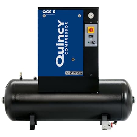 Quincy Compressor 5 HP 60 Gal 150 Max PSI Tank Mounted Stationary Electric (230 Volt 1 Phase) Rotary Air Compressor N/A