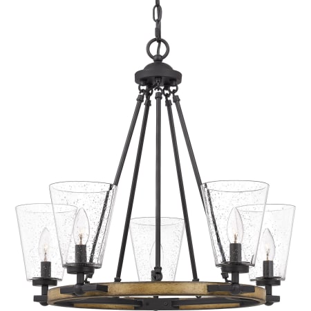 Quoizel Hearst 5 Light 25" Wide Ring Chandelier Matte Black