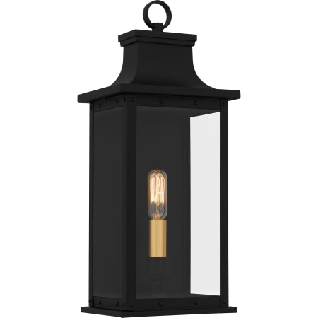 Quoizel Abernathy 16" Tall Outdoor Wall Sconce Matte Black
