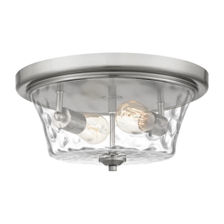 Quoizel Acacia 2 Light 14" Wide Flush Mount Bowl Ceiling Fixture Brushed Nickel