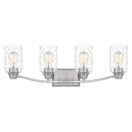 Quoizel Acacia 4 Light 28" Wide Vanity Light Brushed Nickel