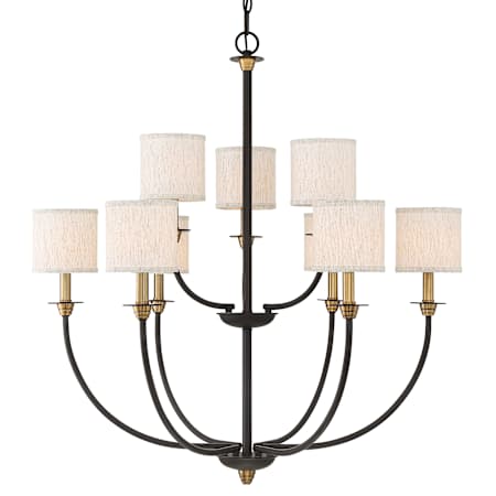 Quoizel Audley 9 Light 33" Wide Chandelier Old Bronze