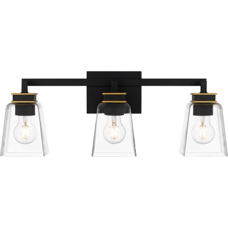 Quoizel Almany 3 Light 23" Wide Vanity Light Matte Black