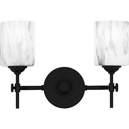 Quoizel Aria 2 Light 15" Wide Vanity Light Matte Black