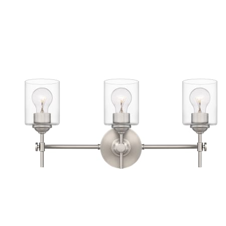 Quoizel Aria 3 Light 23" Wide Vanity Light Brushed Nickel