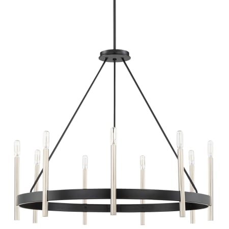 Quoizel Anthem 9 Light 32" Wide Ring Chandelier Mystic Black