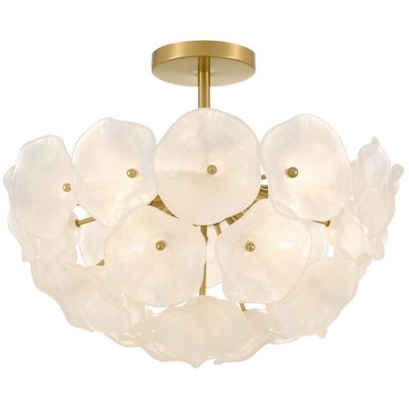 Quoizel Audrey 4 Light 19" Wide Semi-Flush Bowl Ceiling Fixture Brushed Gold
